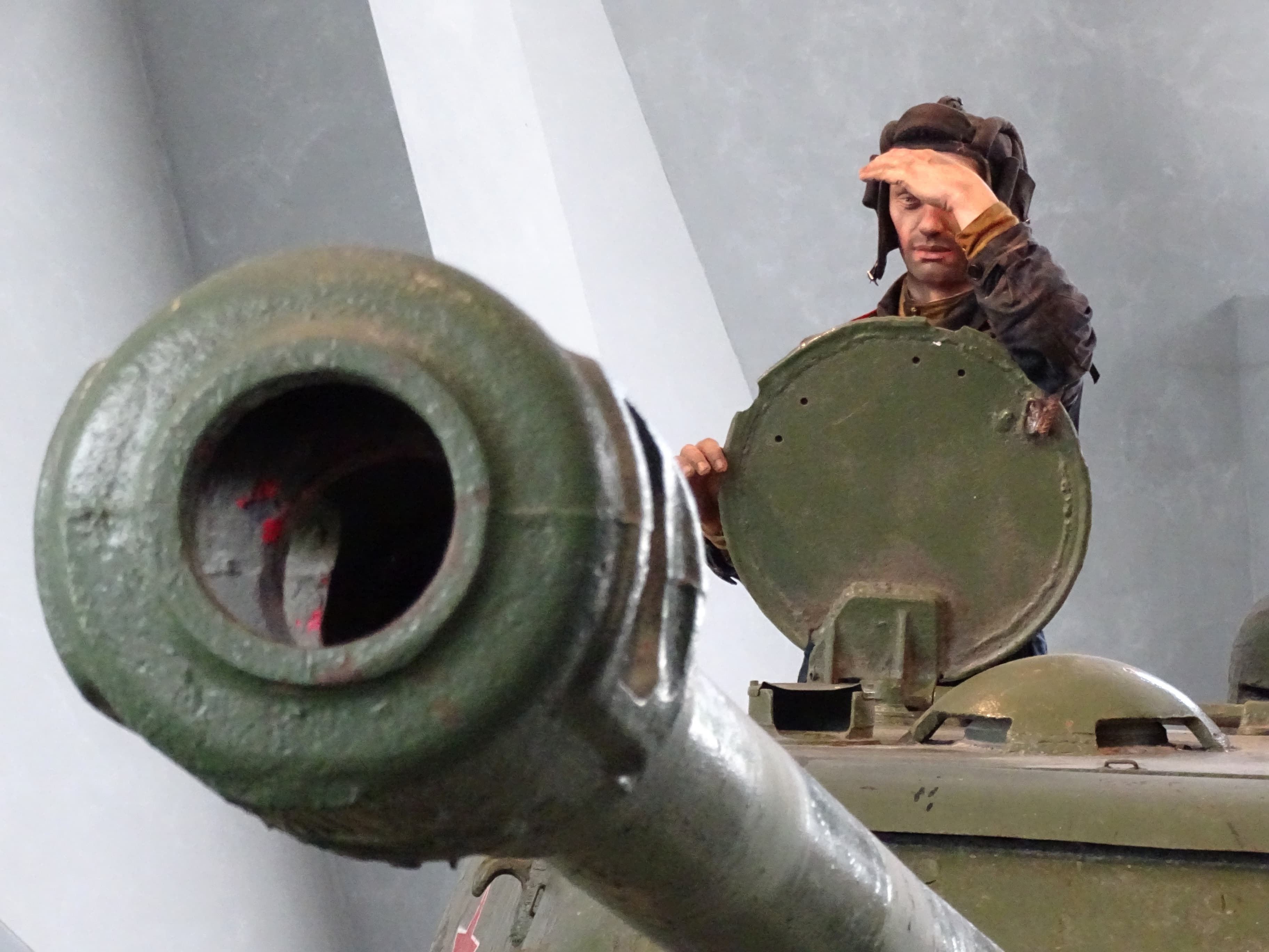 Tank exhibit inside the Belarusian Great Patriotic War Museum in Minsk