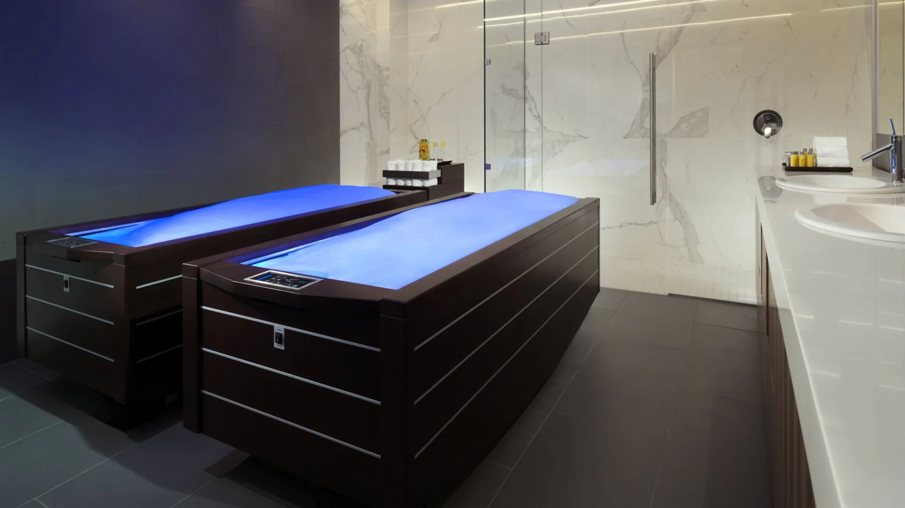 Minsk Marriott spa merkezinde bakım masalı özel terapi odası